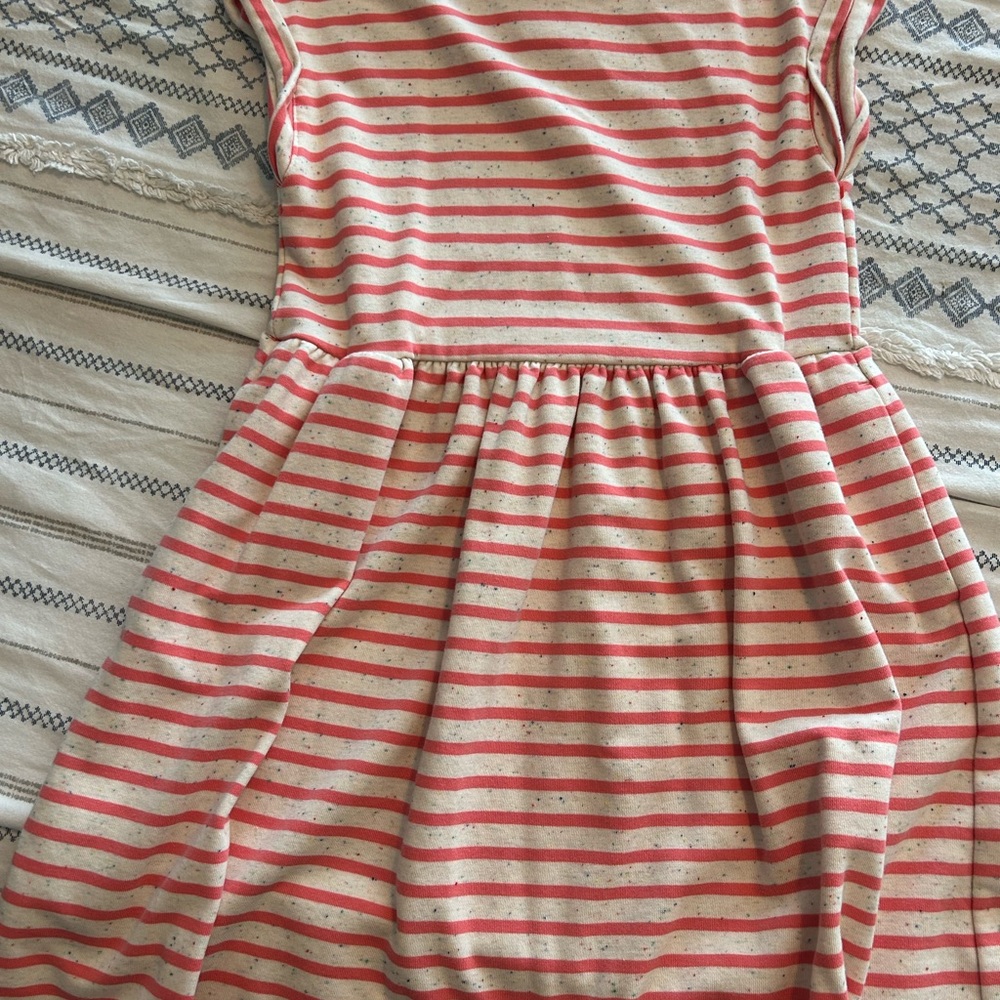 Cat & Jack Pink and Cream Striped Dress